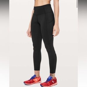 Lululemon Fast & Free 7/8 Tight II *Non-Reflective Nulux 25"